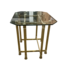 52094 Set of Brass Framed Glass Top Tables (3)