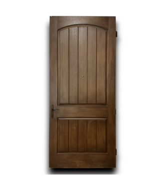 52111 2-Panel Arch Top Wood Exterior Door 41.75"W x 95"H
