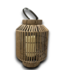 52112 Brown Rattan Outdoor LED Lantern 8.5"W x 12"H