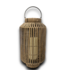 52113 Brown Rattan Outdoor LED Lantern 8.5"W x 16"H