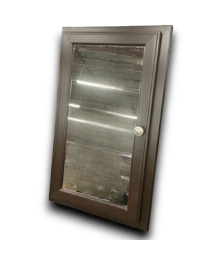 52120 Dark Brown Mirrored Medicine Cabinet 16"W x 26"H
