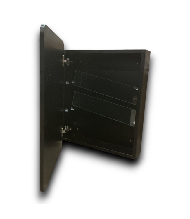 52115 Black Mirrored Medicine Cabinet 20"W x 26"H