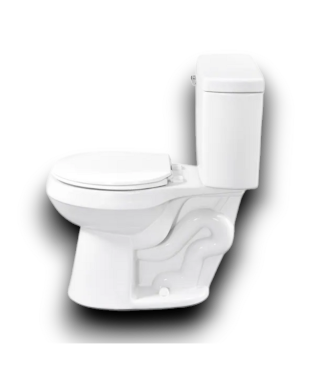 52126 White 2-Piece Toilet Kit