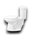52126 White 2-Piece Toilet Kit