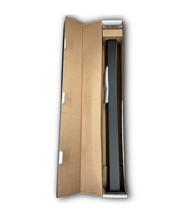 52127 Textured Black Aluminum Deck Line Post 2.5"W