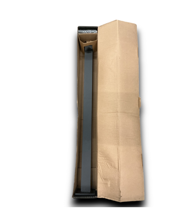 52129 Textured Black Aluminum Deck Corner Post 2.5"W