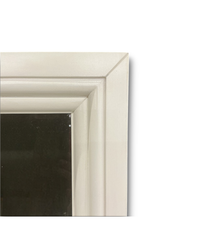 52131 French White Beveled Rectangle Vanity Mirror 24"W x 30"L