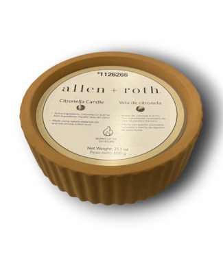 52137 2-Wick Terracotta Citronella Candle