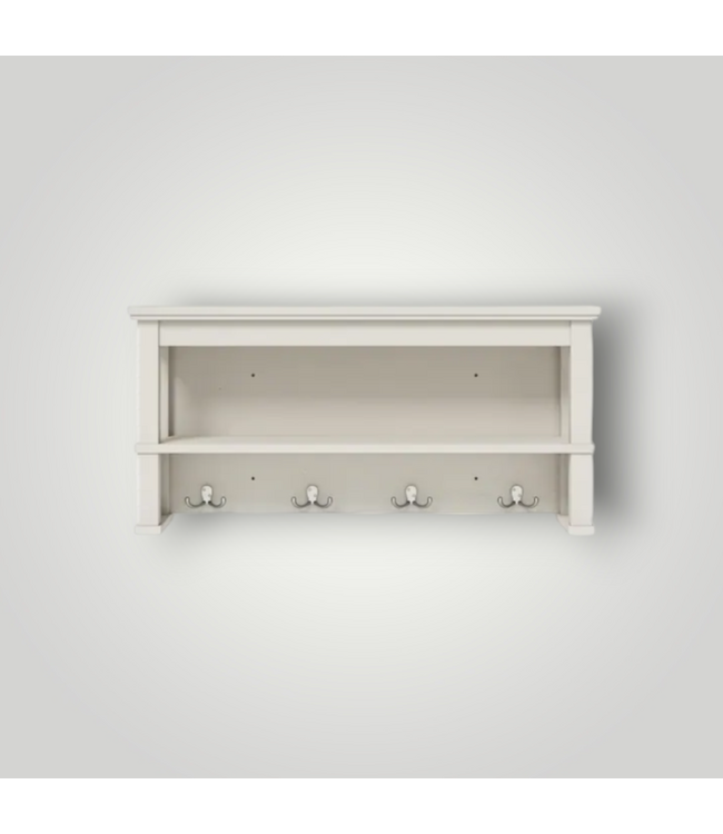 52144 White Rectangular Floating Shelf 32"W x 15.5"H