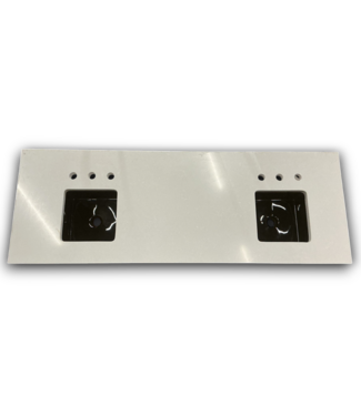 52149 Bathroom Vanity Countertop With Dual Black Sinks