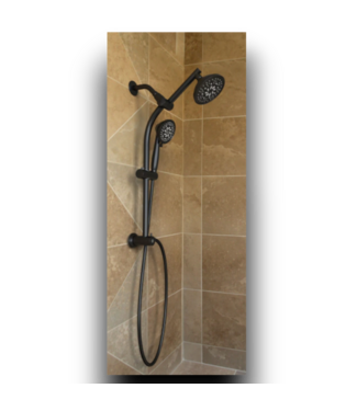 52158 Matte Black Shower Faucet Bar System