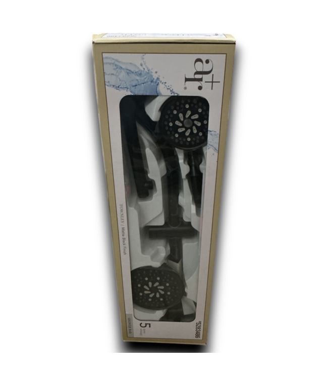 52158 Matte Black Shower Faucet Bar System