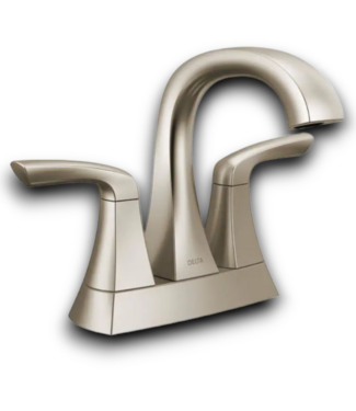 52161 Brushed Nickel Mid-Arc Bathroom Faucet With Drain