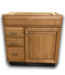 52163 Light Brown Vanity Sink Base Cabinet 33"W
