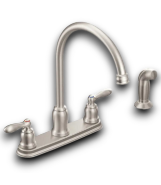 52165 Double Handle Kitchen Faucet With Sprayer