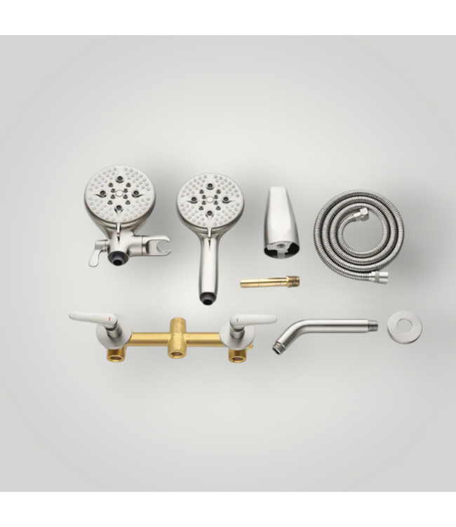 52166 Brushed Nickel 2-Handle Bathtub & Shower Faucet