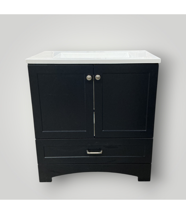 52171 Navy Single Sink Bathroom Vanity w/Top 30.5"W
