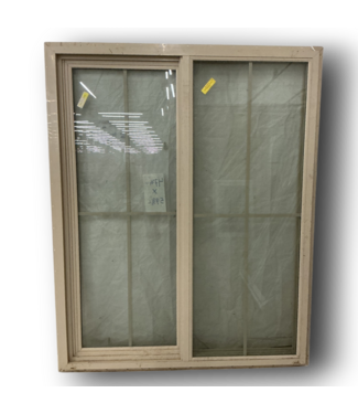 52178 Almond Vinyl 2-Panel Slider Window 48"W x 60"H