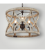 52180 Quaint 3-Light Distressed Bronze Chandelier