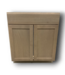 52182 Coastline Brown Sink Base Cabinet 30"W