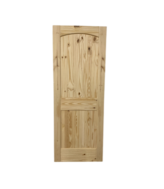52187 Natural Pine 2-Panel Interior Slab Door 30"W x 80"H