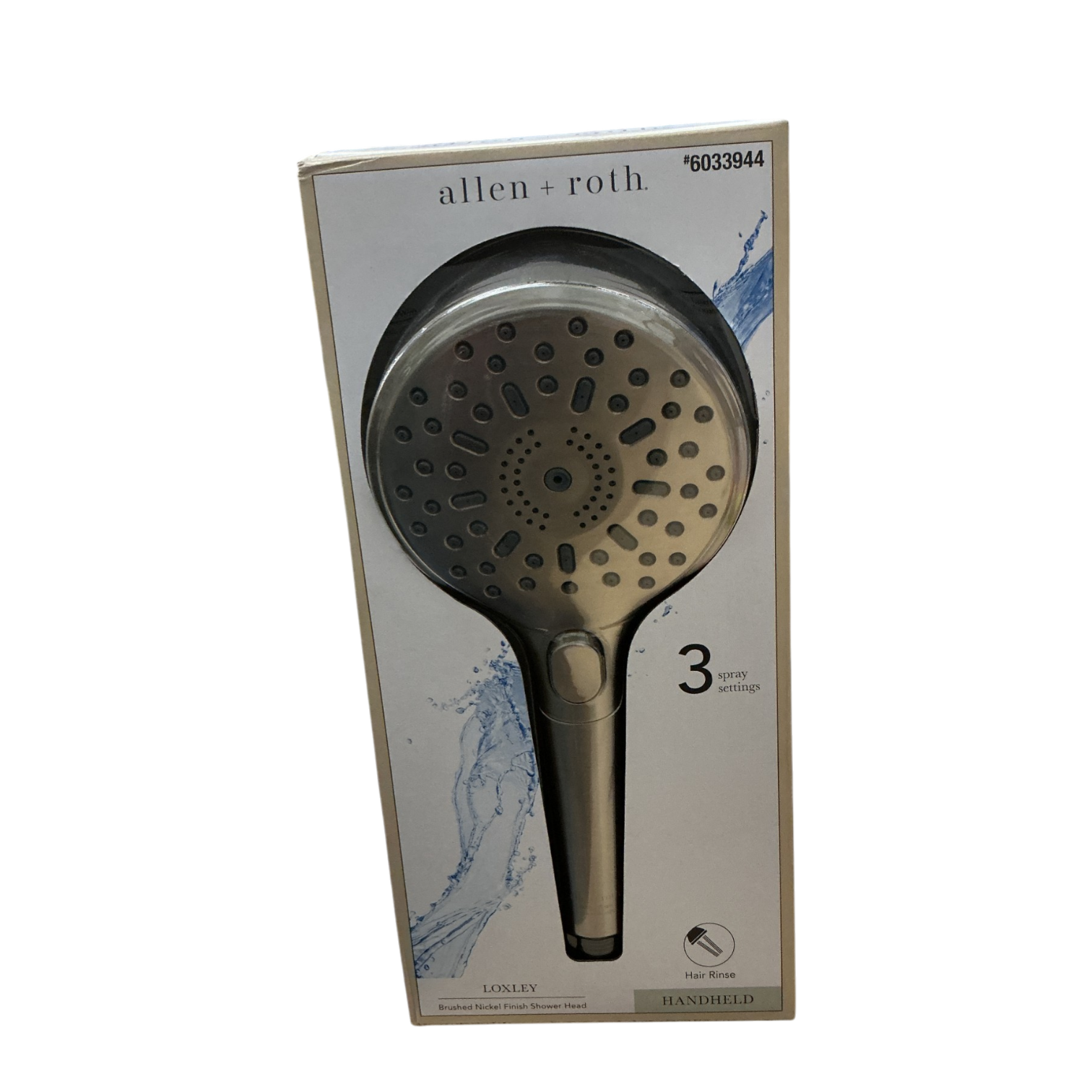 52189 Loxley Brushed Champange Handheld Shower Head - Bud's Warehouse