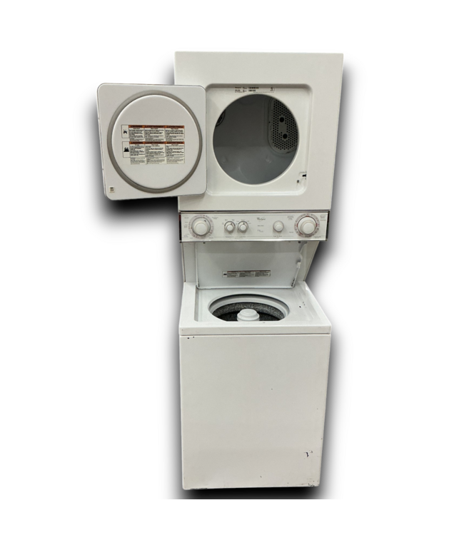 52199 White Stacked Washer & Dryer 24"W