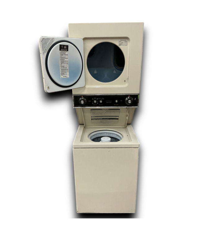 52201 Beige Stacked Washer & Dryer 24"W