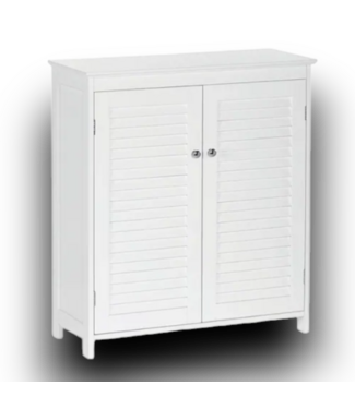 52195 Ellsworth White Freestanding Linen Cabinet