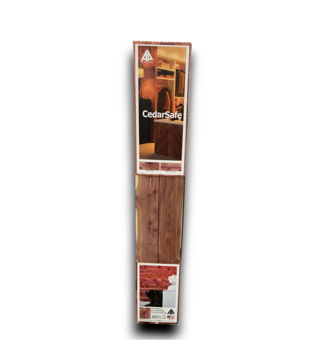 52198 Red Cedar Wood Shiplap Wall Planks Set of 2 Boxes