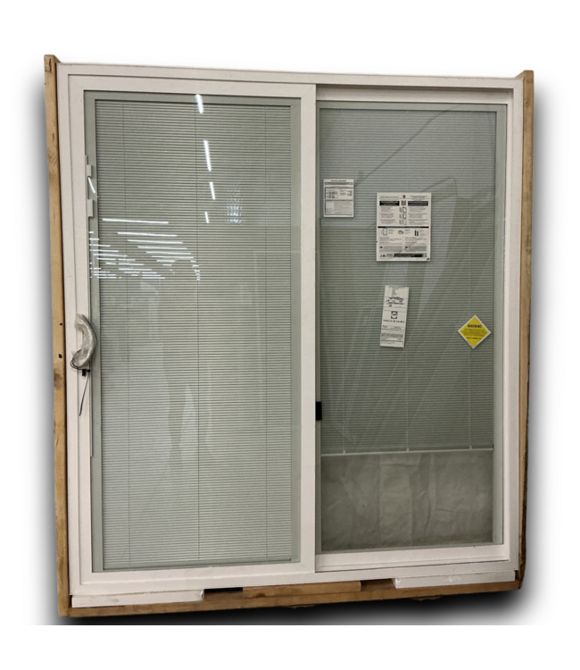 52202 Sliding Patio Door With Blinds Between The Glass 70"W