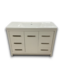 52209 White Bathroom Vanity With Acrylic Top 48"W