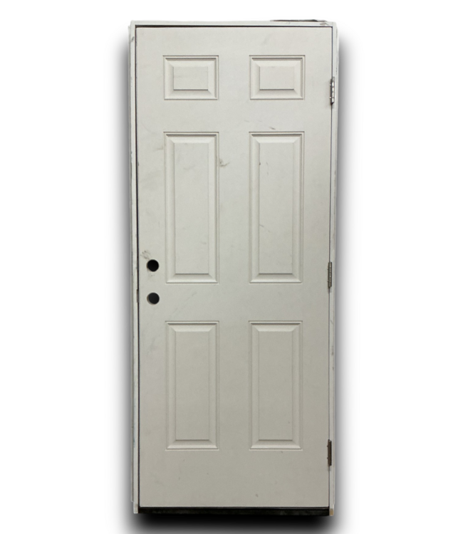 52213 Fiberglass Left Hand 6 Panel Exterior Door 32"W x 80"H