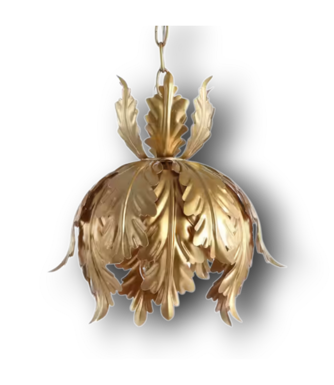 52221 Golden Feathers 1-Light Hanging Pendant Light