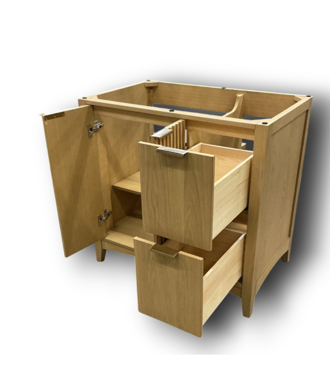 52223 Palmilla Natural Oak Bathroom Vanity Base 36"