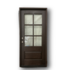 52226 3/4 Lite Espresso Prehung Exterior Door 36"W x 80"H