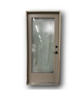 52227 Full Lite Prehung Exterior Door 36"W x 80"H