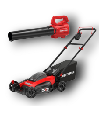 52230 Cordless V20  Lawn Mower 20" & Leaf Blower Kit