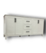 52229 Lenoir White Double Sink Bathroom Vanity With Top 72"W