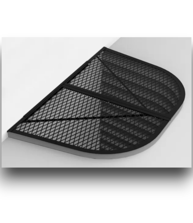 52233 Black Metal Window Well Cover 38" x 58"