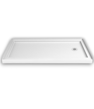 52234 SlimLine Right White Shower Base 30"W x 60"L
