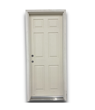52235 6 Panel Prehung Exterior Door 32"W x 80"H