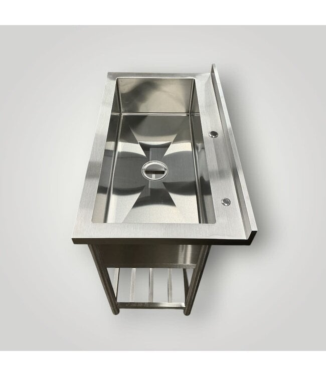 52058 Commercial Freestanding Stainless Steel Utility Sink