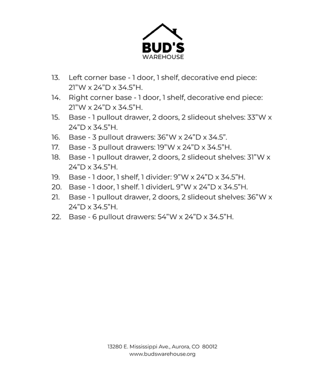 52257 Classic White Cabinet Set of 22-pcs