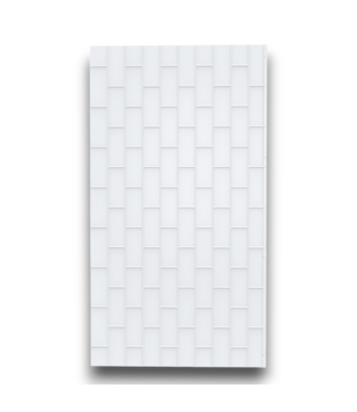 52266 1-Piece Backwall White Alcove Shower Panel