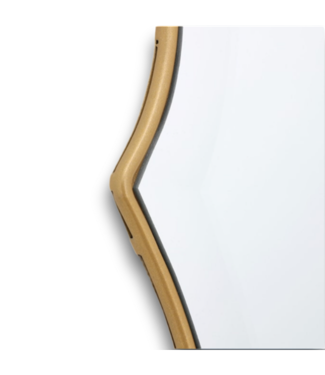 52269 Oval Gold Beveled Wall Mirror 22"W x 34"H