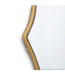 52269 Oval Gold Beveled Wall Mirror 22"W x 34"H