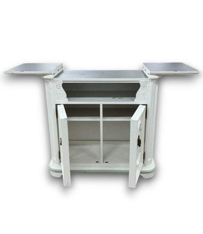 52276 White French Provincial Style Cabinet