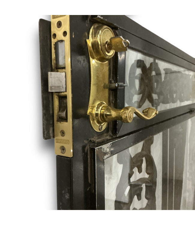 52274 Decorative Metal  And Glass Security Door 42"W