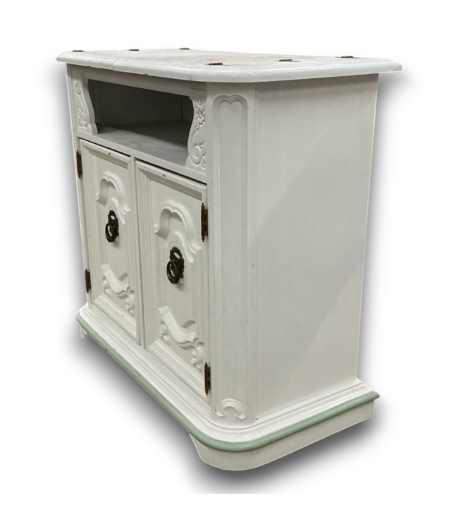 52276 White French Provincial Style Cabinet